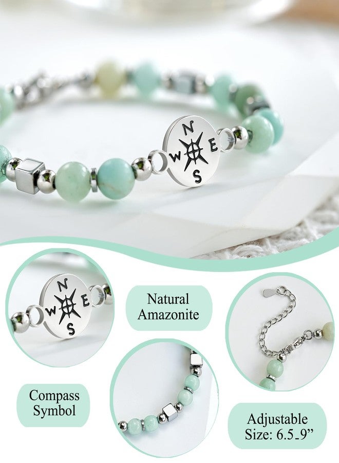 Shonyin Travel Gifts for Women for Travelers Women, Compass Bracelet Trip Gifts for Women People Who Love to Travel A Lot - Image 4
